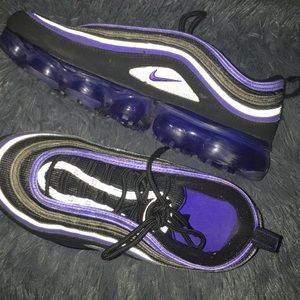 Black and Purple Air Max 97 Nike’s🖤💜